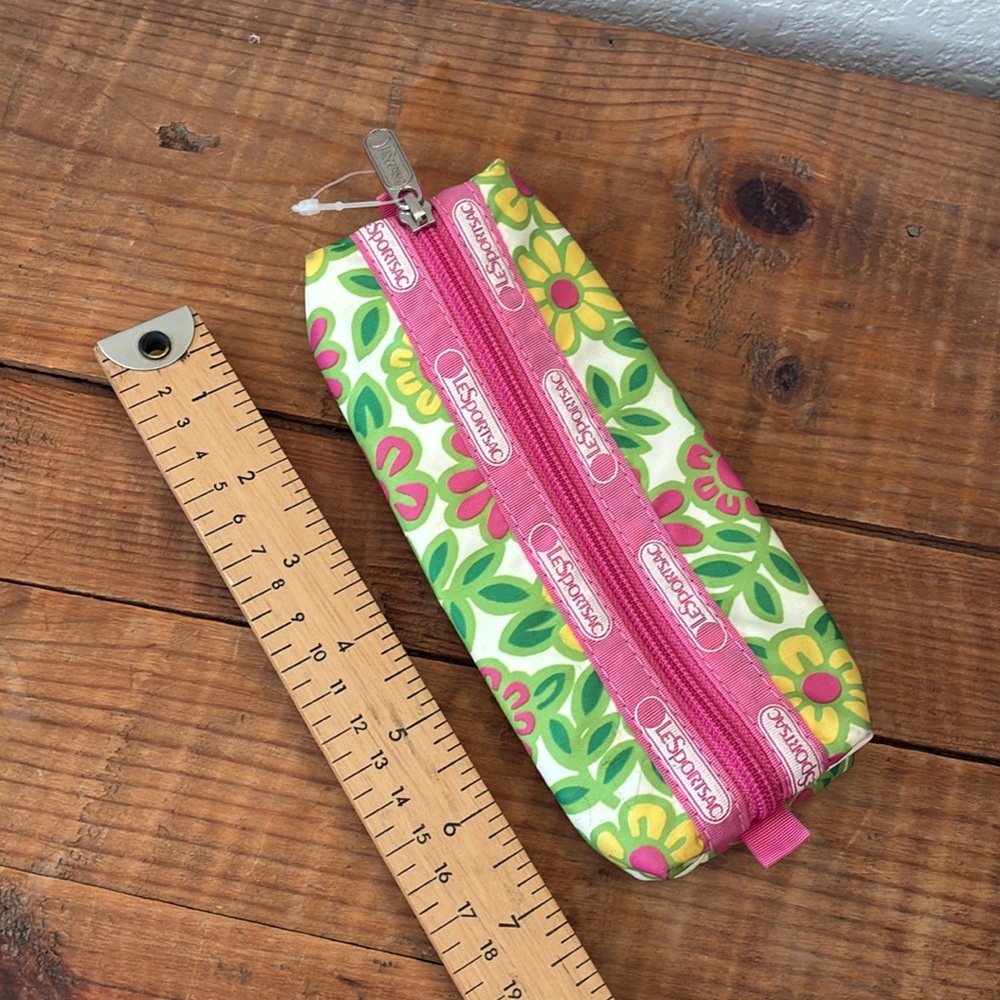 Lesportsac Small Rectangular Bag Pink Floral Nwot - image 2